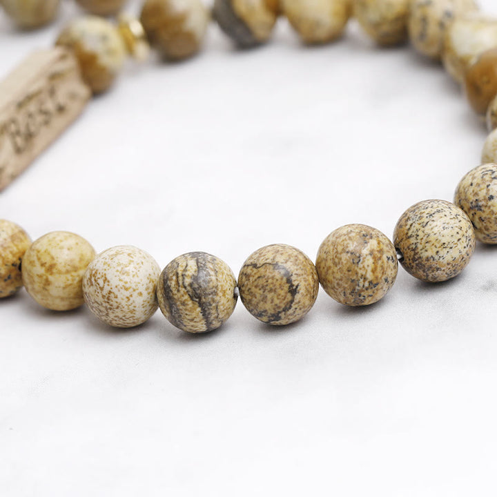 Olivenorma Natural Gemstone Best Engraving Bracelet - image 3