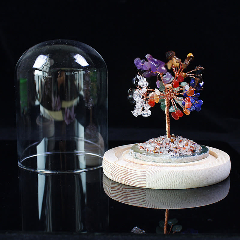 Olivenorma Natural Crystal Crushed Stone Flower Tree Glass Decoration - image 12