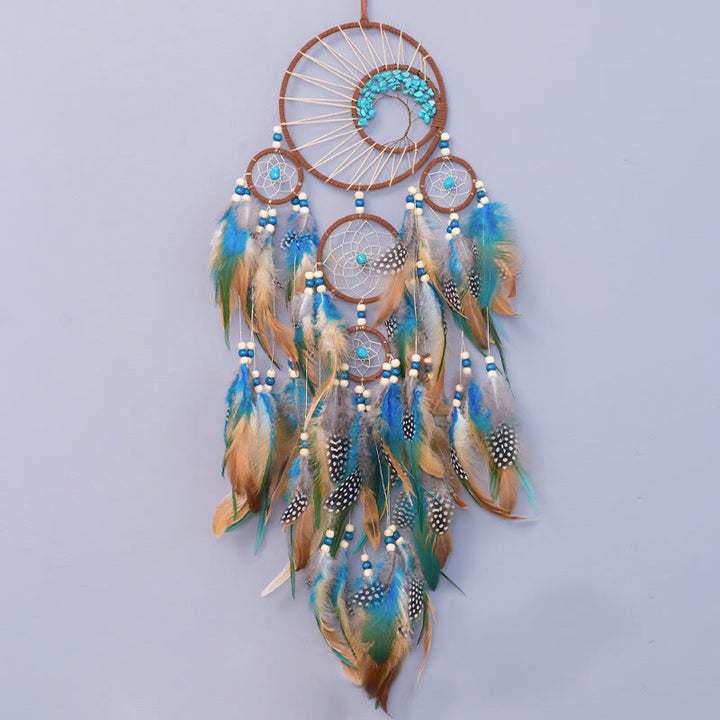 Olivenorma Turquoise Tree of Life Feather Dream Catcher - image 1
