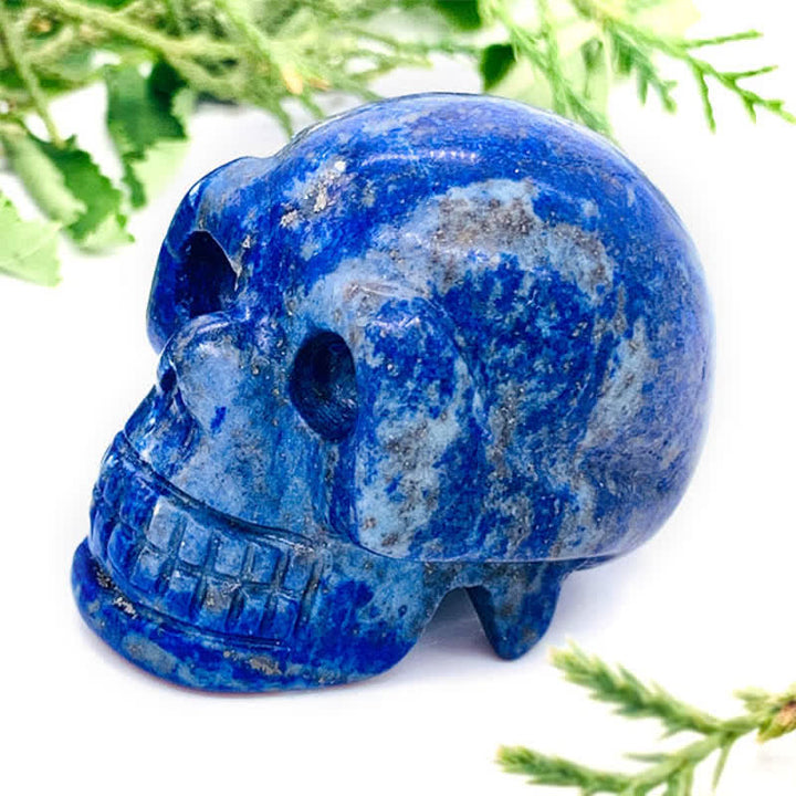 Olivenorma Natural Crystal Skull Halloween Decoration - Lapis Lazuli - 2" - image 33