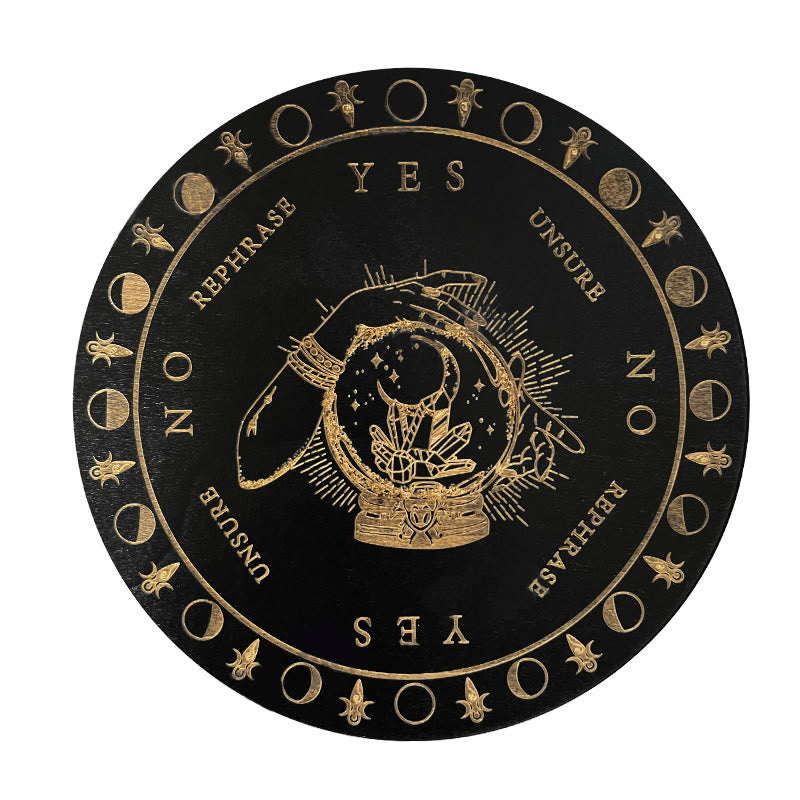 Olivenorma The Wooden Divination Pendulum Game Tarot Card - Black - Crystal Ball - image 10