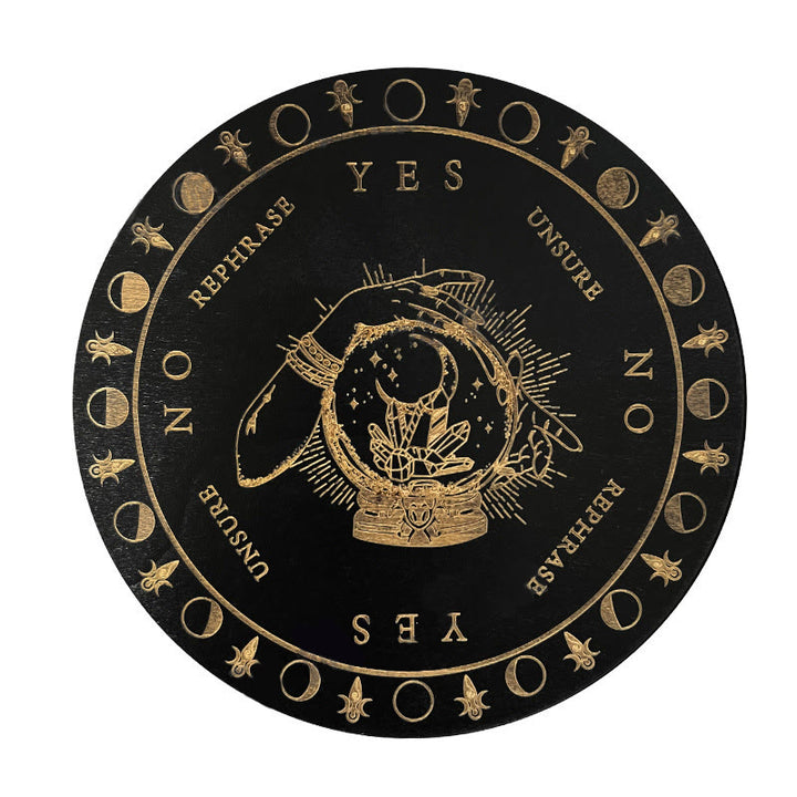 Olivenorma The Wooden Divination Pendulum Game Tarot Card - Black - Crystal Ball - image 10