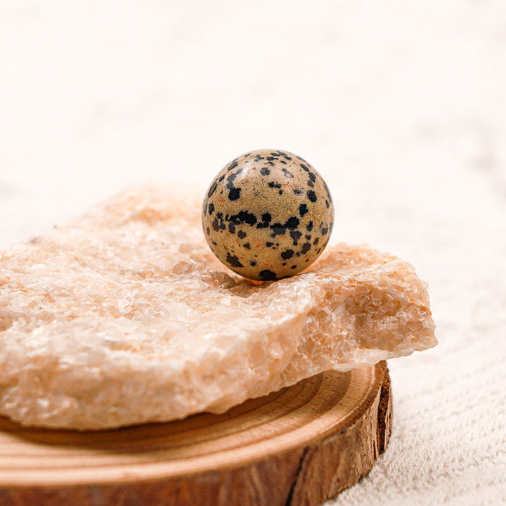 Olivenorma Dalmatian Jasper Awaken Crystal Sphere - image 1