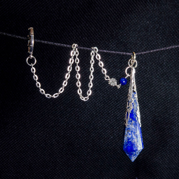 Lapis Lazuli Retro Positive Pendulum - image 5