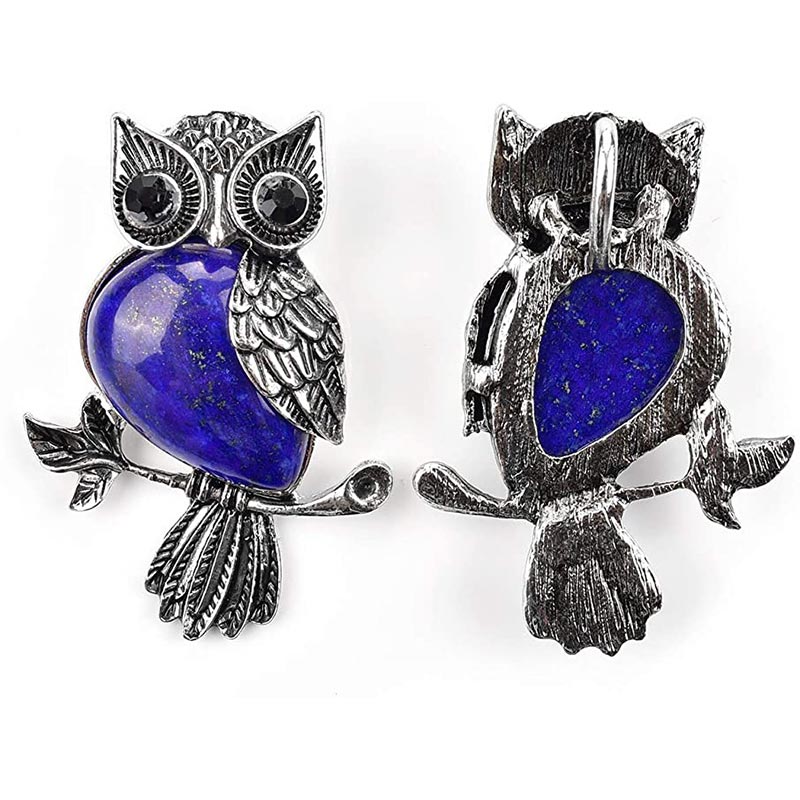 Olivenorma Natural Stone Owl Necklace - image 15
