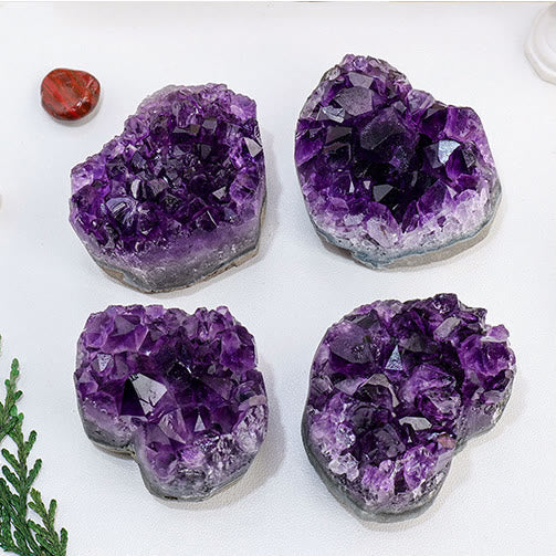 Olivenorma Amethyst Crystal Cluster Natural Stone - image 4