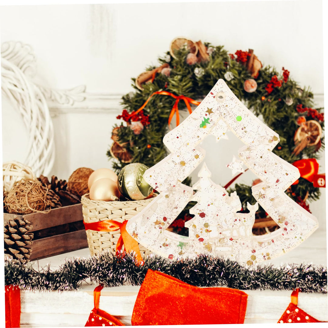 Olivenorma Natural Crystal Gravel Resin Christmas Tree Decoration - image 23