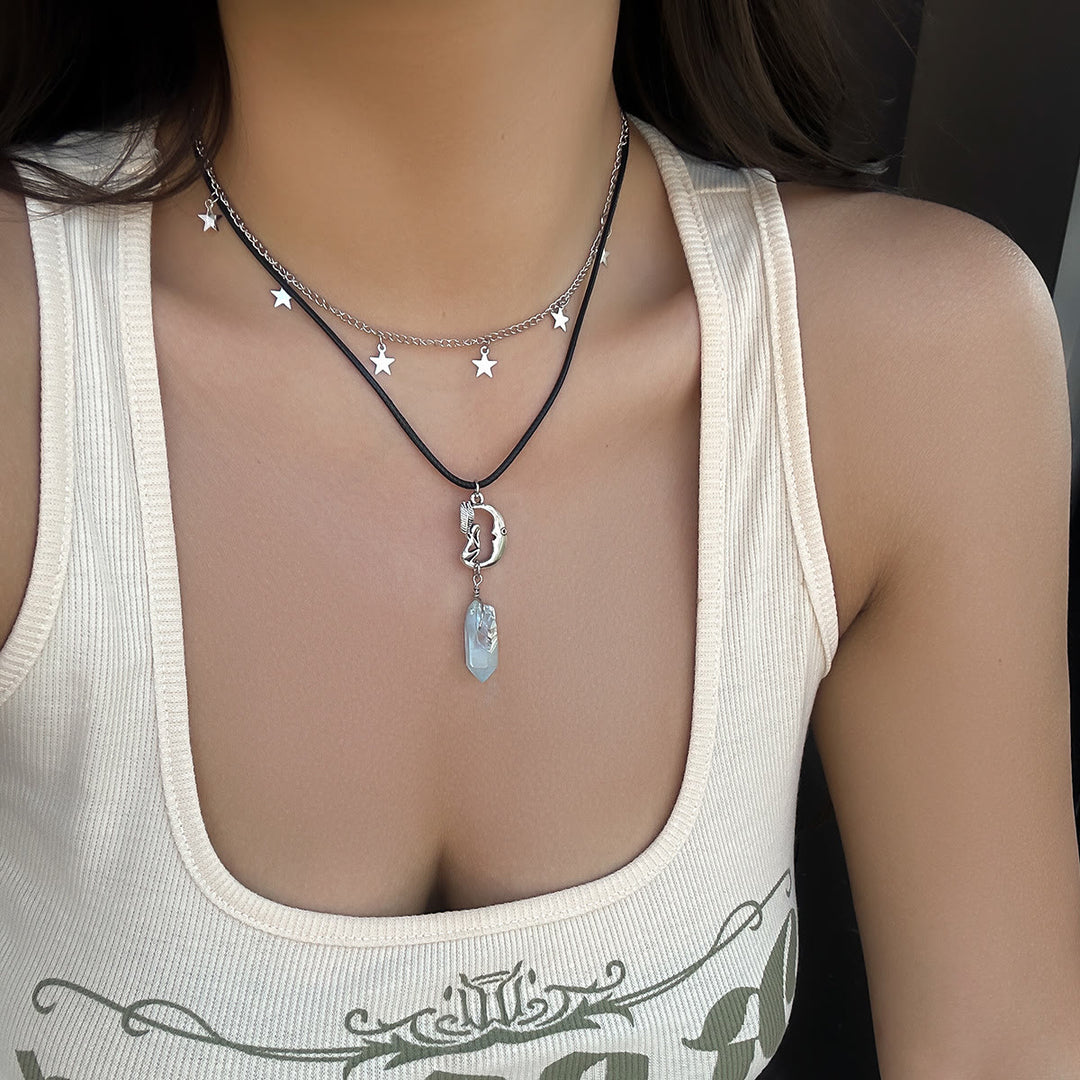 Olivenorma Natural Stone Tree of Life Evil Eye Pendant Necklace Set - image 19