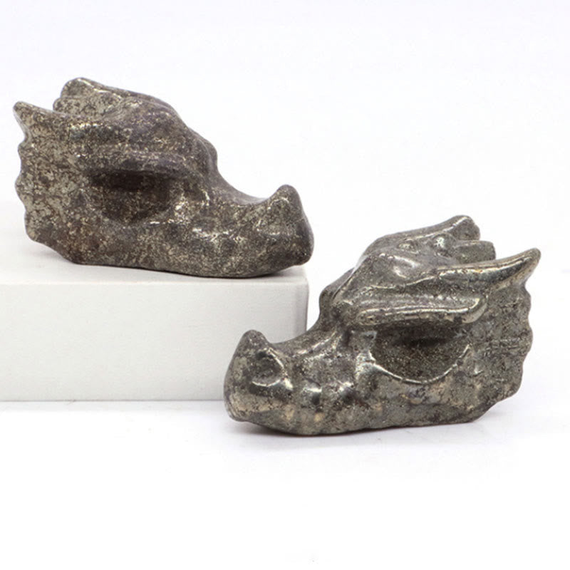 Olivenorma 3.2 Inch Dragon Head Skull Gemstone Decoration - image 33