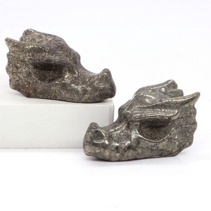 Olivenorma 3.2 Inch Dragon Head Skull Gemstone Decoration - image 33