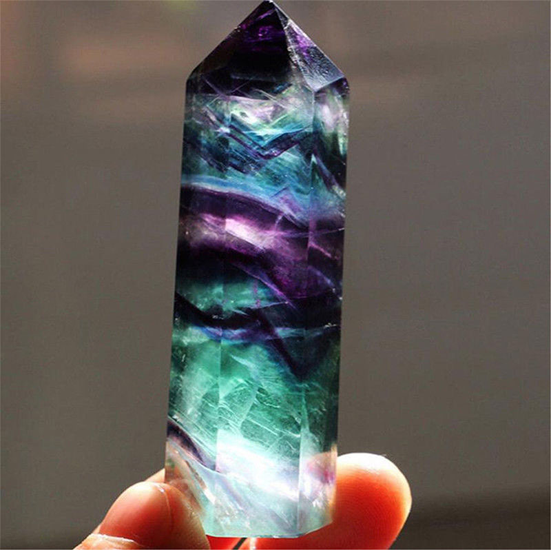 Fluorite Natural Crustal Reki Crystal Wands - image 8